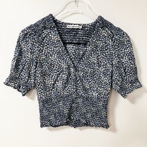 Abercrombie | Floral Smocked Crop S